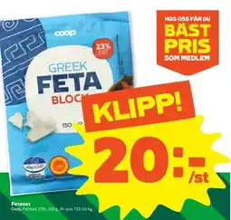Stora Coop Fetaost erbjuda
