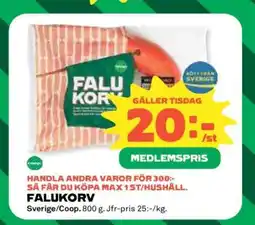 Coop Falukorv erbjuda
