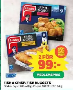 Coop FISH & CRISP/FISH NUGGETS erbjuda