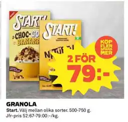 Coop GRANOLA erbjuda