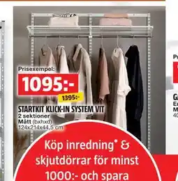 Bauhaus STARTKIT KLICK-IN SYSTEM VIT erbjuda