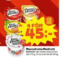 Stora Coop Mannafrutta/Risifrutti erbjuda