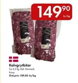 Snabbgross Kalvgrytbitar erbjuda