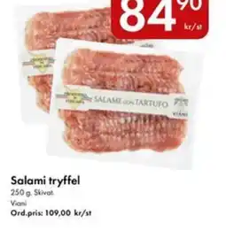 Snabbgross Salami tryffel erbjuda