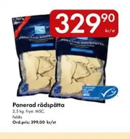 Snabbgross Panerad rödspätta erbjuda
