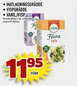 Matdax Matlagningsgrädde • Vispgrädde • Vaniljvisp erbjuda