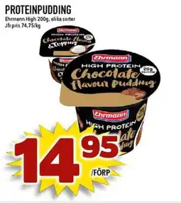 Matdax Ehrmann High Proteinpudding erbjuda