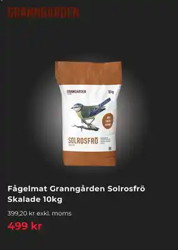 Granngården Fågelmat Granngården Solrosfrö Skalade erbjuda