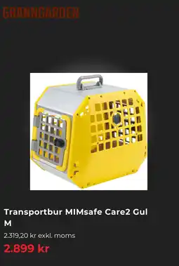 Granngården Transportbur MIMsafe Care2 Gul M erbjuda