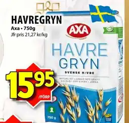 Nya Pulsen AXA Havregryn erbjuda