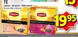 Nya Pulsen Lipton Te erbjuda