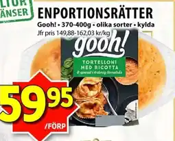 Nya Pulsen Gooh! Enportionsrätter erbjuda