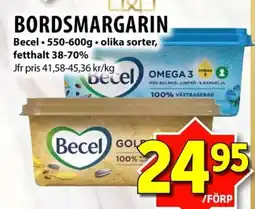 Nya Pulsen Becel Bordsmargarin erbjuda