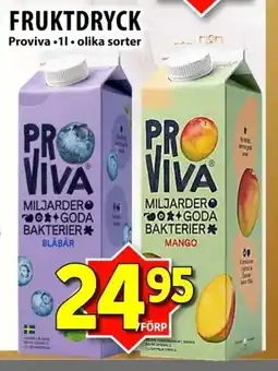Nya Pulsen Proviva Fruktdryck erbjuda