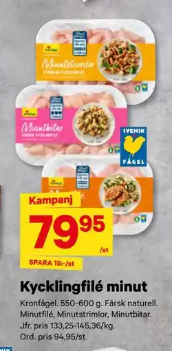 City Gross Kycklingfilé minut erbjuda