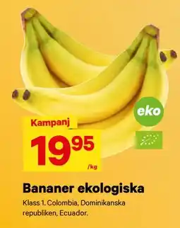 City Gross Bananer ekologiska erbjuda