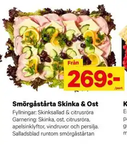 City Gross Smörgåstårta Skinka & Ost erbjuda