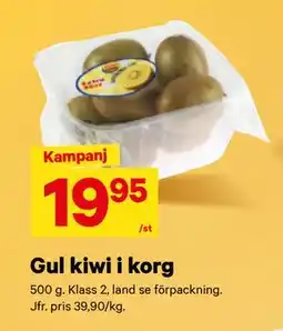 City Gross Gul kiwi i korg erbjuda