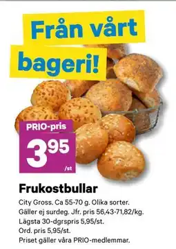 City Gross Frukostbullar, Pris i appen erbjuda