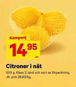 City Gross Citroner i nät erbjuda