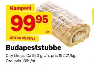 City Gross Budapeststubbe erbjuda