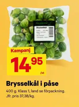 City Gross Brysselkål i påse erbjuda