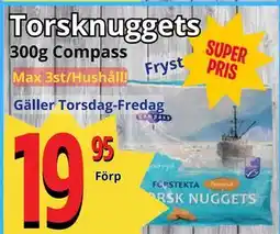 Supergrossen Torsknuggets erbjuda