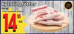 Supergrossen Kycklingfötter erbjuda