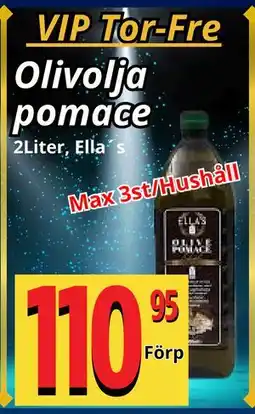 Supergrossen Olivolja pomace, Medlemspris erbjuda