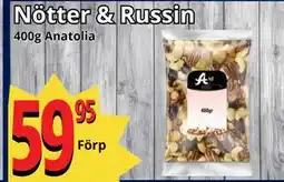 Supergrossen Nötter & Russin erbjuda