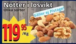 Supergrossen Nötter i lösvikt erbjuda