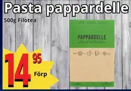 Supergrossen Pasta pappardelle erbjuda