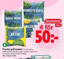 ICA Supermarket ICA Frysta grönsaker erbjuda