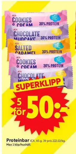 ICA Supermarket ICA Proteinbar erbjuda