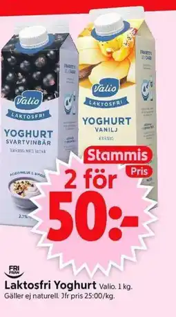 ICA Supermarket Valio Laktosfri Yoghurt erbjuda
