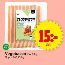ICA Supermarket ICA Vegobacon erbjuda