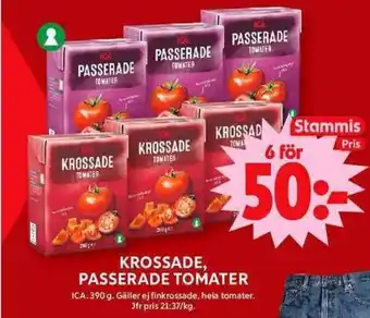 ICA Maxi ICA Krossade, passerade tomater erbjuda