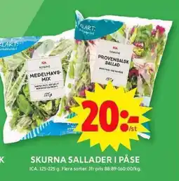 ICA Maxi ICA Skurna sallader i påse erbjuda