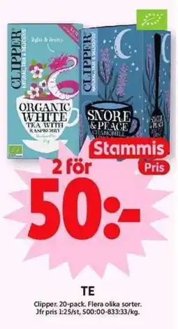 ICA Maxi Clipper Te erbjuda