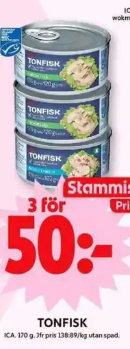 ICA Maxi ICA Tonfisk erbjuda