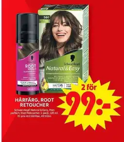 ICA Maxi Hårfärg, root retoucher erbjuda