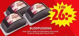 ICA Maxi Geas Blodpudding erbjuda