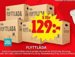 ICA Maxi Flyttlåda erbjuda