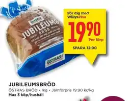 Willys ÖSTRAS BRÖD Jubileumsbröd erbjuda