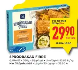 Willys GARANT Sprödbakad firre erbjuda