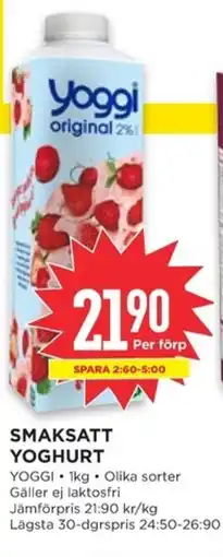 Willys Yoggi Smaksatt yoghurt erbjuda