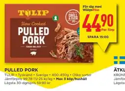 Willys TULIP Pulled pork erbjuda