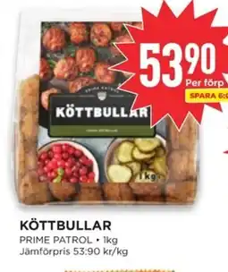 Willys PRIME PATROL Köttbullar erbjuda