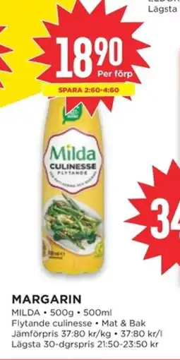 Willys MILDA Margarin erbjuda