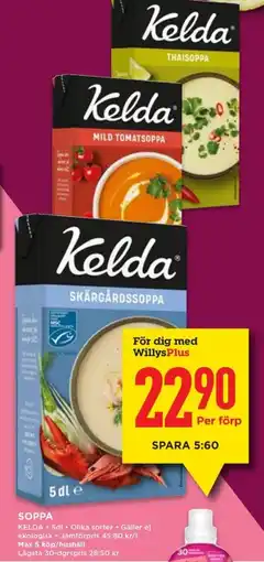 Willys KELDA Soppa erbjuda